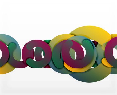 Daire geometrik arka plan, renkli iş veya web için teknoloji tasarım