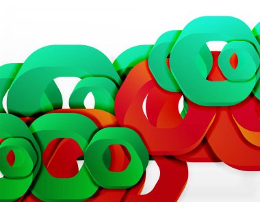 Zincir şekiller veya altıgen yanarak bahislerin doğru beyaz geometrik soyut arka plan,