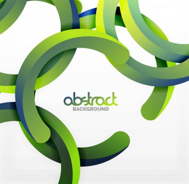 Modern 3d geometrik tarzı arka kemer dairesel çizgiler