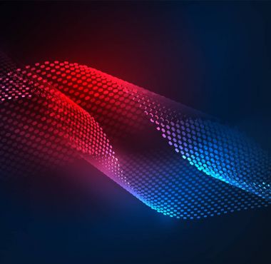 Tasarım şablonu parlayan parçacıkları dalga