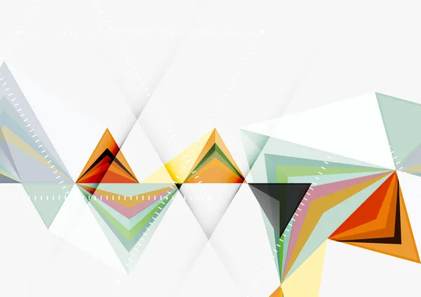 Plantilla abstracta geométrica triangular de tamaño a4 vector poli bajo — Archivo Imágenes Vectoriales