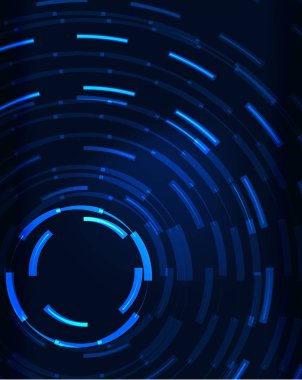 Neon Çemberleri Soyut Arkaplan