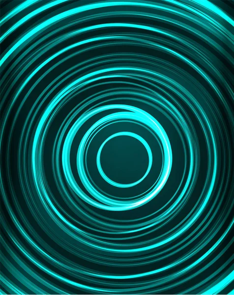 Neon circles abstract background — Stock Vector