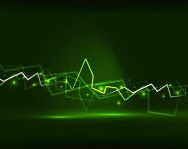 Neon yıldırım vektör arka plan