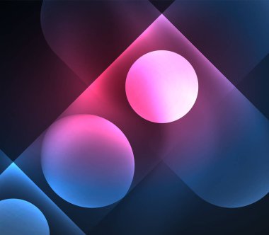 Vektör geometrik parlayan arka plan şekilleri