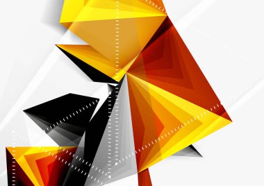 Vektör düşük Poli tarzı 3d üçgen çizgi