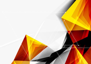 Vektör düşük Poli tarzı 3d üçgen çizgi