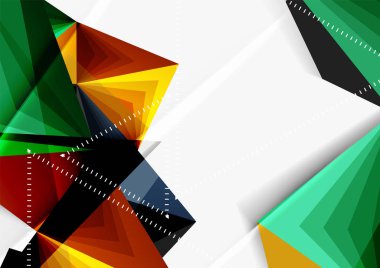 Vektör düşük Poli tarzı 3d üçgen çizgi