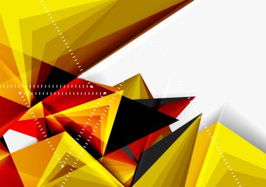 Vektör düşük Poli tarzı 3d üçgen çizgi