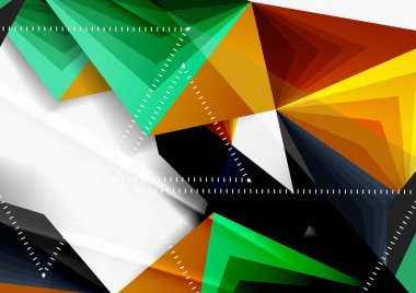 Vektör düşük Poli tarzı 3d üçgen çizgi