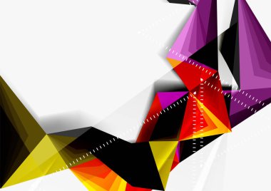 Vektör düşük Poli tarzı 3d üçgen çizgi