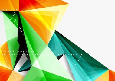 Vektör düşük Poli tarzı 3d üçgen çizgi