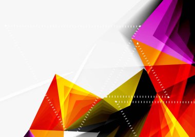 Vektör düşük Poli tarzı 3d üçgen çizgi