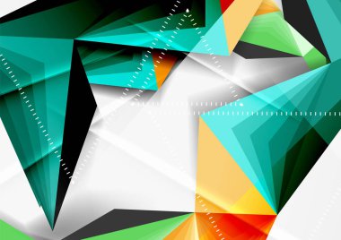 Vektör düşük Poli tarzı 3d üçgen çizgi