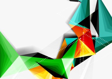 Vektör düşük Poli tarzı 3d üçgen çizgi