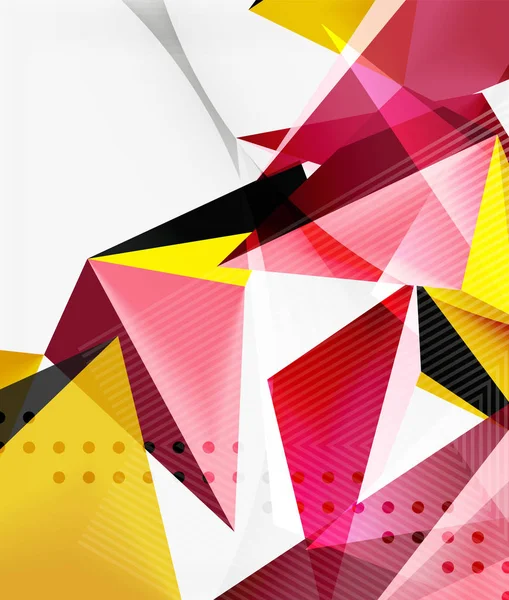 3D üçgen geometrik vektör