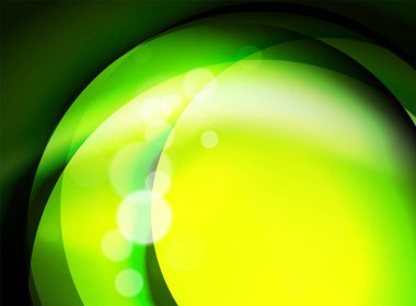 Parlak ipek dalga şablon, renk efektleri, vektör arka plan ile saten