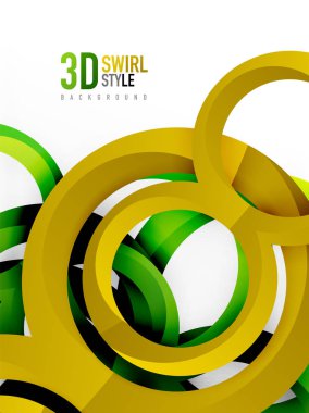 Vektör 3d yüzük tasarım arka plan