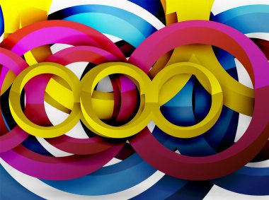 Vektör 3d yüzük tasarım arka plan