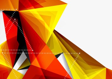 Vektör düşük Poli tarzı 3d üçgen çizgi