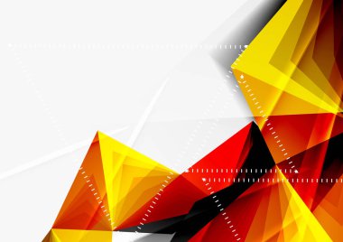 Vektör düşük Poli tarzı 3d üçgen çizgi