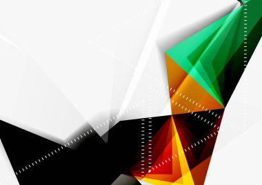 Vektör düşük Poli tarzı 3d üçgen çizgi