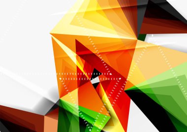 Vektör düşük Poli tarzı 3d üçgen çizgi