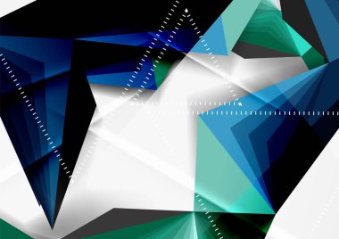 Vektör düşük Poli tarzı 3d üçgen çizgi