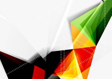 Vektör düşük Poli tarzı 3d üçgen çizgi