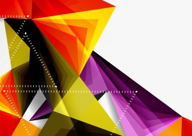 Vektör düşük Poli tarzı 3d üçgen çizgi