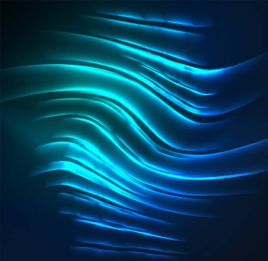 parlayan futuristik çizgiler