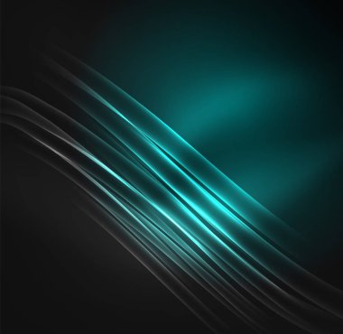 parlayan futuristik çizgiler