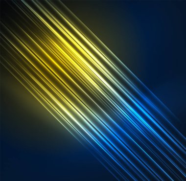 parlayan futuristik çizgiler