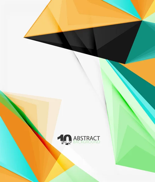 3d triangle polygonal abstract vector — Stock Vector