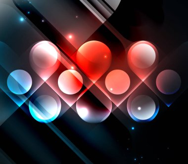 Vektör geometrik parlayan arka plan şekilleri