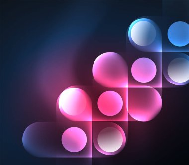 Vektör geometrik parlayan arka plan şekilleri