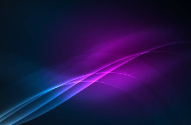 Karanlıkta parlayan dumanlı dalgalar