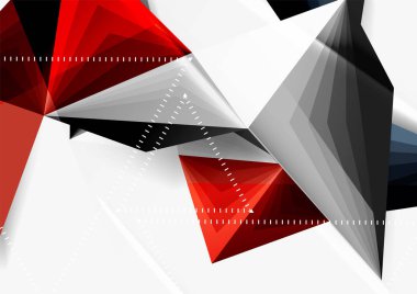 Vektör düşük Poli tarzı 3d üçgen çizgi