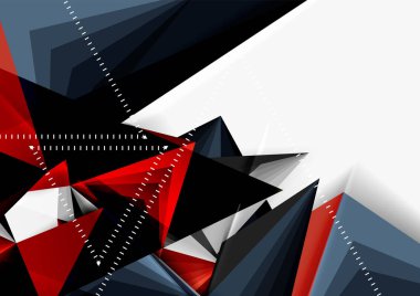 Vektör düşük Poli tarzı 3d üçgen çizgi