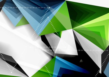 Vektör düşük Poli tarzı 3d üçgen çizgi