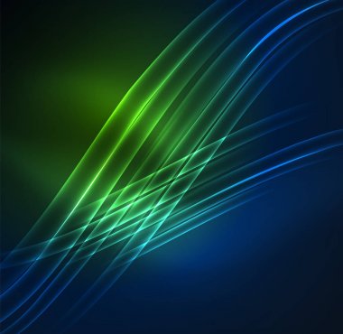 parlayan futuristik çizgiler