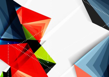 Vektör düşük Poli tarzı 3d üçgen çizgi