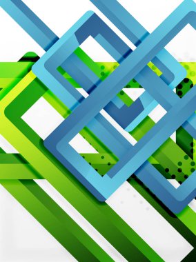 Dikdörtgen tüp elemanları, vektör arka plan