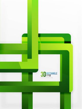 Dikdörtgen tüp elemanları, vektör arka plan