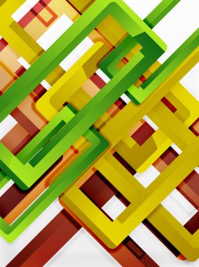 Dikdörtgen tüp elemanları, vektör arka plan