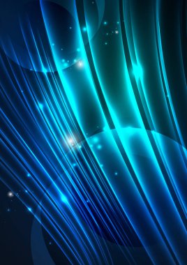 parlayan futuristik çizgiler