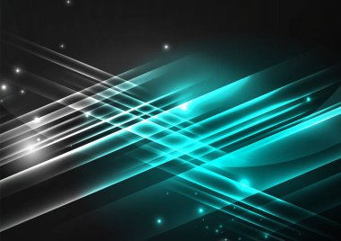 parlayan futuristik çizgiler