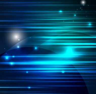 parlayan futuristik çizgiler