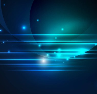 parlayan futuristik çizgiler