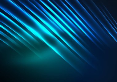 parlayan futuristik çizgiler